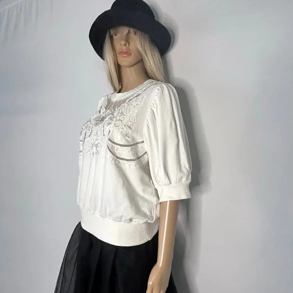 Anthropologie romantic pullover